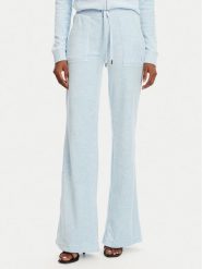 Juicy Couture Spodnie dresowe Layla JCSEBJ001 Błękitny Flared Leg. Niebieskie spodnie dresowe Juicy Couture, bez wzorów, z dresówki. Za 299.99 zł.