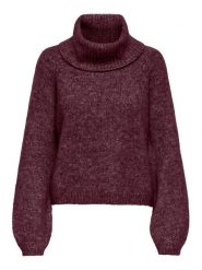 ONLY Golf Gila 15358571 Fioletowy Regular Fit. Fioletowe swetry ONLY, xl, bez wzorów, z syntetyku, bez ramiączek. Za 169.99 zł.