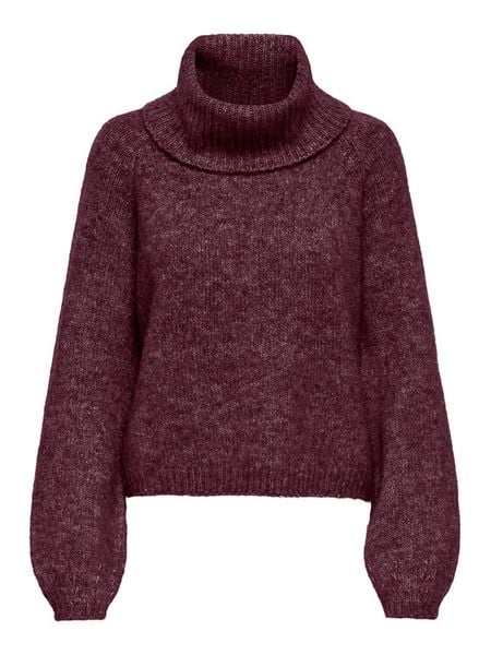 ONLY Golf Gila 15358571 Fioletowy Regular Fit. Fioletowe swetry ONLY, xl, bez wzorów, z syntetyku, bez ramiączek. Za 169.99 zł.