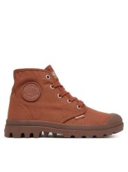 Palladium Trapery Pampahi 92352-212-M Brązowy. Brązowe traperki Palladium, bez wzorów, z materiału, bez obcasa, bez zapięcia. Za 379.99 zł.