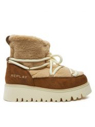 REPLAY Śniegowce Melrose Hair Lace-Up GWF2H.000.C0014S Brązowy. Brązowe śniegowce Replay, bez wzorów, z materiału, bez zapięcia. Za 579.99 zł.