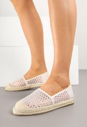Beżowe Espadryle z Siateczki na Plecionej Podeszwie Setolena. Brązowe espadryle Born2be, z aplikacjami, boho, bez obcasa. W wyprzedaży za 87.99 zł.