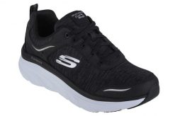 Buty sportowe Sneakersy damskie, Skechers D'Lux Walker-Cool Groove. Czarne buty treningowe Skechers, bez wzorów, z materiału, przed kostkę, bez zapięcia, trekkingowe. Za 339.99 zł.