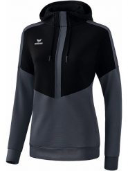 Erima Bluza "Squad" w kolorze czarno-szarym rozmiar: 40. Czarne bluzy Erima, bez wzorów, bez ramiączek, z kapturem. Za 113.90 zł.