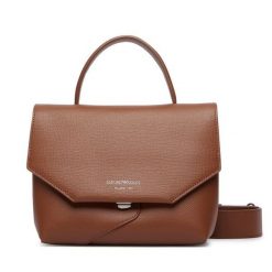Torebka Emporio Armani. Brązowe torebki klasyczne Emporio Armani, bez wzorów, klasyczne, bez dodatków. Za 2,149.00 zł.