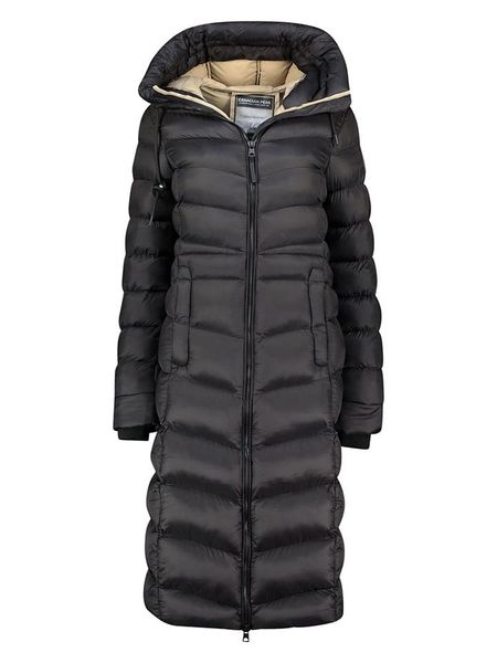 Canadian Peak Płaszcz pikowany w kolorze czarnym rozmiar: M. Czarne płaszcze Canadian Peak, m, bez wzorów, bez kaptura. Za 368.09 zł.