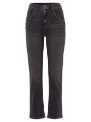 More & More Dżinsy - Slim fit - w kolorze antracytowym rozmiar: 38. Czarne jeansy More & More, z aplikacjami, ze skóry, z podwyższonym stanem. Za 79.03 zł.