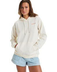 Bluza z kapturem dla Kobiety SATURDAZE. Białe bluzy Roxy, s, bez wzorów, z bawełny, bez ramiączek, z kapturem. Za 209.99 zł.