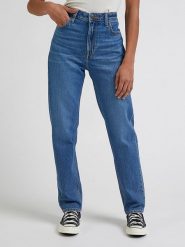 Lee Dżinsy - Tapered fit - w kolorze niebieskim rozmiar: W27/L35. Niebieskie jeansy Lee, l, z aplikacjami, klasyczne, z podwyższonym stanem. Za 109.52 zł.