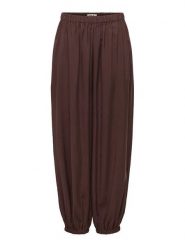 ONLY Spodnie materiałowe Scarly 15380514 Brązowy Relaxed Fit. Brązowe spodnie materiałowe ONLY, bez wzorów, z materiału. Za 169.99 zł.