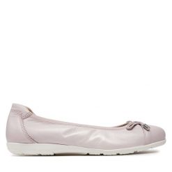 Baleriny Caprice. Fioletowe baleriny Caprice, bez wzorów, bez obcasa, bez zapięcia. Za 339.99 zł.