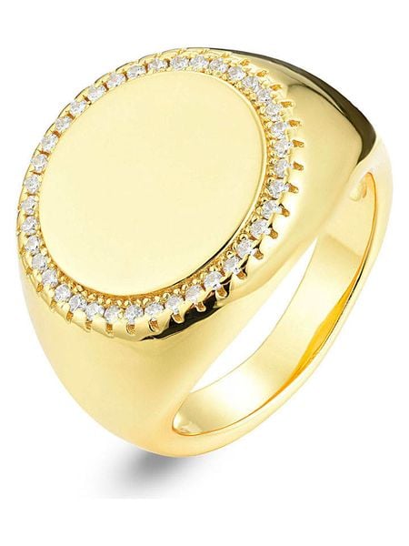 Les Petites Précieuses Pozłacany pierścionek z cyrkoniami rozmiar: 54. Żółte pierścionki Les Petites Précieuses, z cyrkonią, pozłacane. Za 260.99 zł.