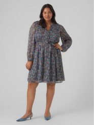 Vero Moda Curve Sukienka codzienna Mabby 10297221 Kolorowy Regular Fit. Sukienki Vero Moda Curve, na co dzień, bez wzorów, z syntetyku, bez kołnierzyka, bez ramiączek, proste. Za 109.99 zł.