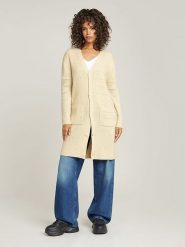 G-Star Kardigan w kolorze kremowym rozmiar: XL. Brązowe swetry G-Star, xl, bez wzorów, z wełny, retro, bez ramiączek. Za 267.92 zł.
