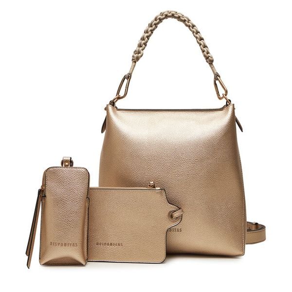 Torebka Hispanitas. Żółte torebki klasyczne Hispanitas, bez wzorów, klasyczne, bez dodatków. Za 519.99 zł.