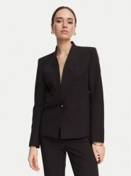 Rinascimento Marynarka CFC0130153003 Czarny Slim Fit. Czarne marynarki i żakiety Rinascimento, xs, bez wzorów, z syntetyku, bez ramiączek. Za 784.99 zł.
