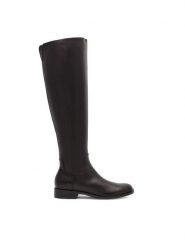 Gino Rossi Muszkieterki MIVAR-02 Czarny. Czarne kozaki Gino Rossi, bez wzorów, ze skóry, bez obcasa, na płaskiej podeszwie, bez zapięcia. Za 459.99 zł.