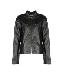 Trussardi Jeans Kurtka | 56S00207 1T000586 | Kobieta | Czarny. Czarne kurtki TRUSSARDI, s, bez wzorów, z jeansu, bez kaptura. W wyprzedaży za 369.00 zł.