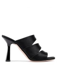 Alberta Ferretti Klapki 22152A6508 8202 Czarny. Czarne klapki Alberta Ferretti, bez wzorów, z materiału, bez obcasa, bez zapięcia. Za 1,229.00 zł.