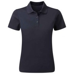 Damska Koszulka Polo Z Trwałego Materiału Barwionego Przędzą. Niebieskie t-shirty sportowe PREMIER, xl, bez wzorów, bez ramiączek. Za 93.99 zł.