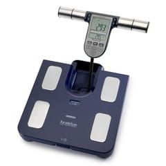 Waga z analizatorem składu ciała Omron Body Comp Monitor BF511 Blue HBF-511B-E. Niebieskie wagi łazienkowe Omron. Za 492.99 zł.