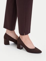 Lasocki Półbuty CEO-HMS3022-4 Brązowy. Brązowe półbuty wsuwane Lasocki, bez wzorów, ze skóry, bez obcasa, na obcasie. Za 249.99 zł.