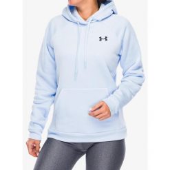 Bluza z kapturem damska Under Armour Armour Fleece Hoodie. Czarne bluzy Under Armour, s, bez wzorów, sportowe, bez ramiączek, z kapturem. Za 189.99 zł.