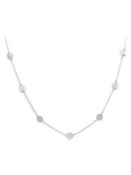 MOODE Naszyjnik "Loana" z elementami ozdobnymi - dł. 42 cm rozmiar: onesize. Szare naszyjniki MOODE, z materiału, ze stali. Za 39.99 zł.