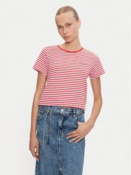 Noisy May T-Shirt 27025691 Czerwony Regular Fit. Czerwone t-shirty Noisy May, m, bez wzorów, z bawełny, bez kołnierzyka, bez ramiączek. Za 39.99 zł.