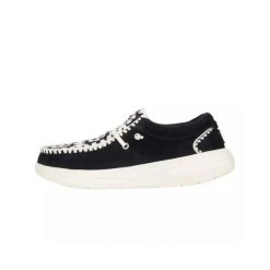 HeyDude Damskie Mokasyny Wendy Comf Suede Crochet. Białe mokasyny Hey dude, bez wzorów, z materiału. Za 259.00 zł.