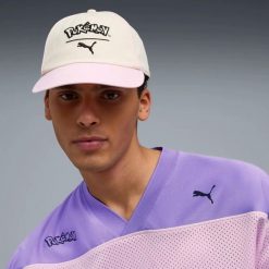 Czapka z daszkiem Puma x Pokemon Dad. Brązowe czapki z daszkiem Puma, bez wzorów, sportowe. Za 270.00 zł.