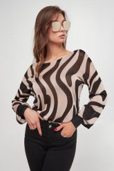 Sweter damski ze wzorem LIU JO. Swetry Liu Jo, s, bez wzorów, bez ramiączek. W wyprzedaży za 531.30 zł.