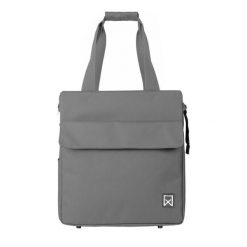 Torba na bagażnik rowerowy Willex Smart Shopper. Szare shopper bag Willex, bez wzorów, sportowe, bez dodatków. Za 347.00 zł.