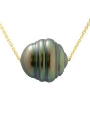 ATELIERS SAINT GERMAIN Złoty naszyjnik z perłą Tahiti - dł. 42 cm rozmiar: onesize. Zielone naszyjniki ATELIERS SAINT GERMAIN, z materiału, z perłą, złote. Za 600.45 zł.