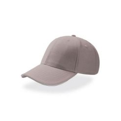 6panelowa Czapka Baseballowa Sport Sandwich. Czarne czapki z daszkiem ATLANTIS, bez wzorów, z bawełny, sportowe. Za 46.99 zł.