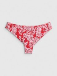 4F Dół od bikini damski - czerwony S. Czerwone bikini 4f, bez wzorów, z materiału. Za 59.99 zł.