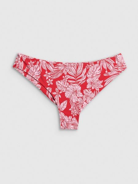 4F Dół od bikini damski - czerwony M. Czerwone bikini 4f, bez wzorów, z materiału, eleganckie. Za 59.99 zł.