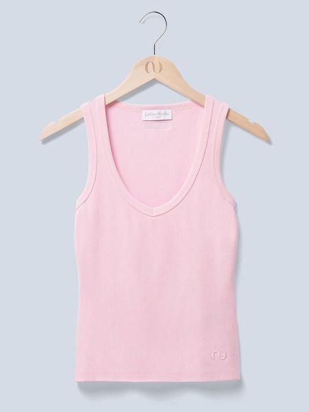 LeGer Top "Kaili" w kolorze jasnoróżowym rozmiar: 34. Różowe topy LeGer, bez wzorów, bez kołnierzyka, bez ramiączek. Za 113.63 zł.
