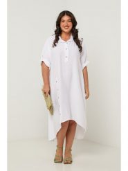 Curvy Lady Sukienka w kolorze białym rozmiar: 48/50. Białe sukienki Curvy Lady, bez wzorów, klasyczne, bez kołnierzyka, bez ramiączek, midi. Za 136.78 zł.