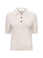 ARMEDANGELS Sweter z krótkim rękawem - Aanya Kobiety beżowy, XL. Brązowe swetry ARMEDANGELS, xl, bez wzorów, z bawełny, bez ramiączek. Za 599.95 zł.