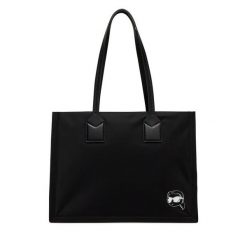 Torebka KARL LAGERFELD. Czarne torebki klasyczne KARL LAGERFELD, bez wzorów, klasyczne, bez dodatków. Za 639.99 zł.