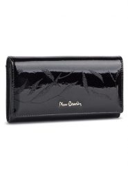 Pierre Cardin Portfel 02 LEAF114 Czarny. Czarne portfele Pierre Cardin, bez wzorów, z lakierowanej skóry. Za 149.99 zł.