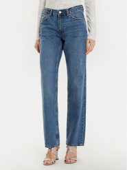 Gina Tricot Jeansy 21489 Granatowy Straight Fit. Niebieskie jeansy Gina Tricot, bez wzorów, z bawełny. Za 129.99 zł.