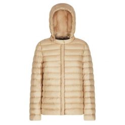 Kurtka GEOX D JAYSEN Jasnobrązowy. Brązowe kurtki Geox, bez wzorów, z tkaniny, casualowe, bez kaptura. Za 735.99 zł.