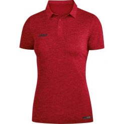 Damska koszulka polo Jako Premium Basic. Czerwone t-shirty sportowe JAKO, bez wzorów, z materiału, bez ramiączek, na fitness i siłownię. Za 176.00 zł.