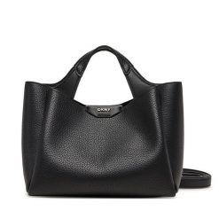 Torebka DKNY. Czarne torebki klasyczne DKNY, bez wzorów, klasyczne, bez dodatków. Za 439.99 zł.