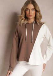 Brązowa Bawełniana Bluza z Kapturem i Ściągaczami Ardente. Brązowe bluzy Renee, bez wzorów, z bawełny, casualowe, bez ramiączek, z kapturem. W wyprzedaży za 75.99 zł.