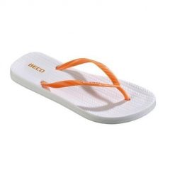 Beco Sunshine japonki damskie, biało-pomarańczowe. Białe japonki 47 Brand, bez wzorów. Za 198.99 zł.