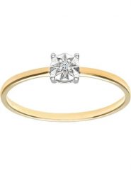 Rinani Złoty pierścionek z diamentem rozmiar: 52. Żółte pierścionki Rinani, z diamentem, złote. Za 1,187.99 zł.