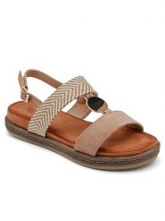 Sixth Sens Sandały w kolorze beżowym rozmiar: 39. Brązowe sandały Sixth Sens, bez wzorów, klasyczne, z otwartym noskiem, bez obcasa, bez zapięcia. Za 104.99 zł.